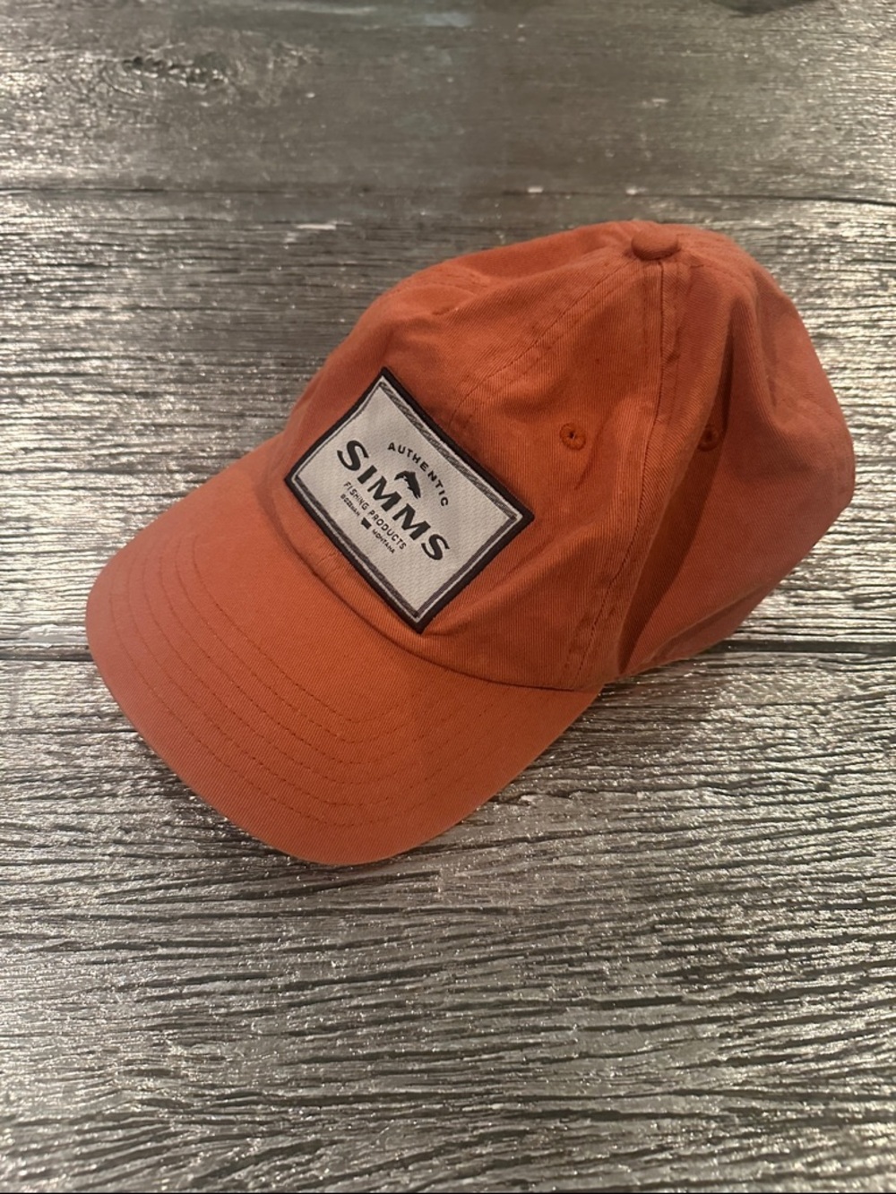 Simms Burnt Orange Patch Baseball Cap